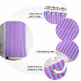 thumbnail image 6 of Shower Curtain Blue Pink Stripes Bathroom Curtains with Hooks, Waterproof Fabric Classic Vertical Striped Bath Shower Curtains Set for Bathroom Bathtubs Decor 36x72 Inch, 6 of 8