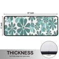 thumbnail image 5 of Kitchen Rugs Sets Of 2,Teal Daisy Flower Pattern Anti Fatigue Kitchen Mat Rugs Non Slip Washable,Decorative Kitchen Floor Mats for Kitchen,Sink,Laundry,17"x47"+17"x47", 5 of 5