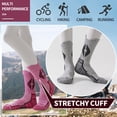 thumbnail image 6 of 5 Pairs Merino Wool Hiking Socks Warm Thermal Winter Cozy Cushioned Moisture Wicking Socks for Women & Men, 6 of 6