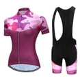 thumbnail image 2 of Ensemble de Maillot de Cyclisme Femmes Vêtements de Cyclisme Mode Robefille Coussinet en GEL, 2 of 3