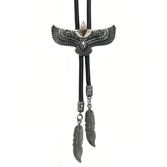 COMEET Necktie, Carved Buckle Decors Tie for Men Women Bridegroom Wedding Necklace Western Necktie Tie for Shirt