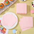 thumbnail image 2 of BERTDOMD 150 Pcs Scalloped Napkins Disposable Paper Napkins Light Pink Napkins Cute Napkins For Dinner Wedding Birthday Party Supplies, 2 of 5