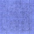 thumbnail image 1 of Ahgly Company Indoor Square Oriental Blue Industrial Area Rugs, 5' Square, 1 of 4