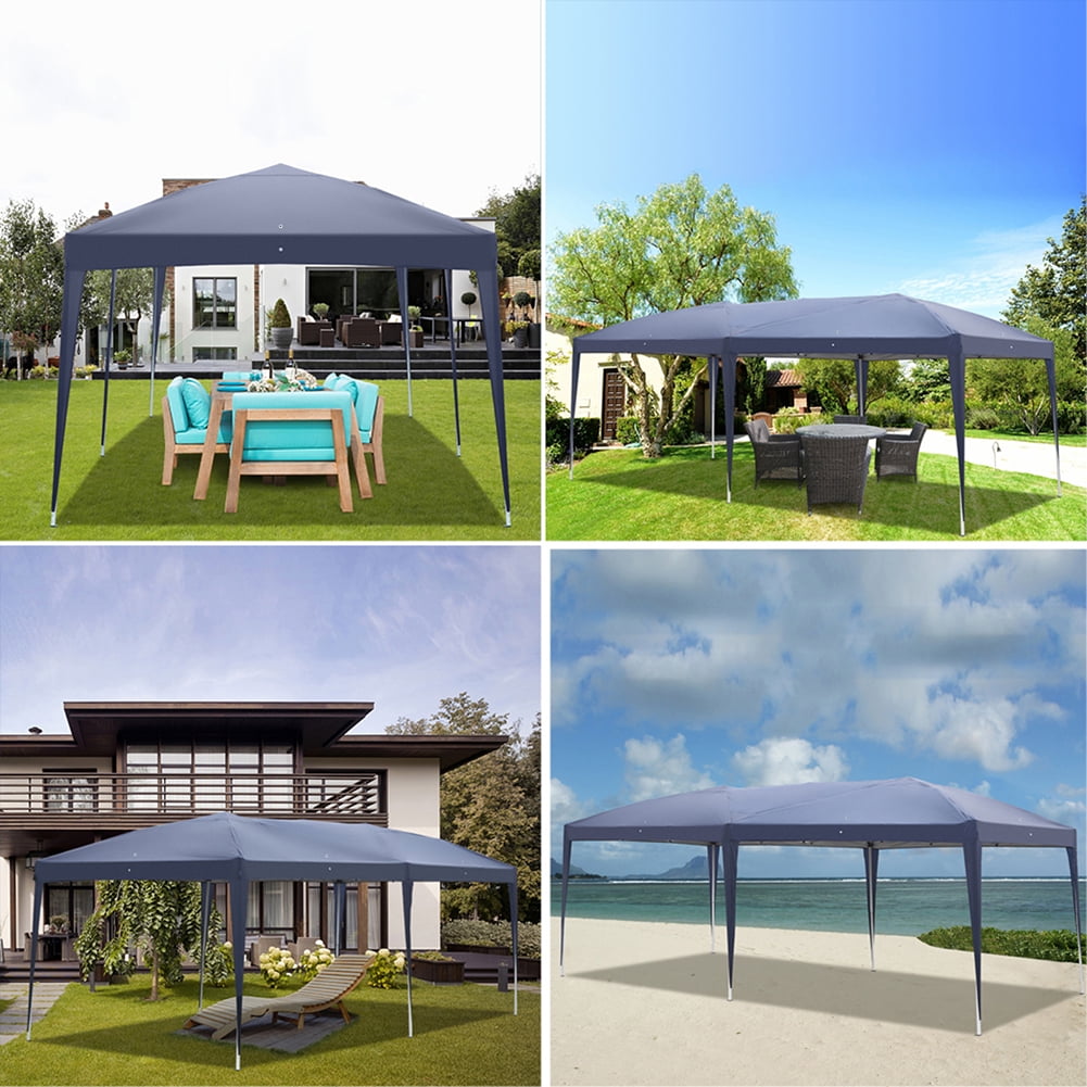 Aimee Lii 240"x120" Canopy Tent Awnings for Decks, Backyard Canopy Gazebo, Outdoor Patio Awnings for Party Camping BBQ Events, Easy Set Up, Waterproof, Blue Aimee Lii 240"x120" Canopy Tent Awnings for Decks, Backyard Canopy Gazebo, Outdoor Patio Awnings for Party Camping BBQ Events, Easy Set Up, Waterproof, Blue