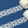 thumbnail image 1 of Wrapables Hollow Lace Pattern Washi Masking Tape 2M Length Total (Set of 2), White Daisies, 1 of 4