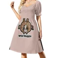 thumbnail image 3 of Vestido rosa sin mangas de Haggis salvaje Traje de verano para mujer Vestidos sueltos elegantes para mujer Vestidos largos Vestido, 3 of 7