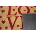 thumbnail image 5 of Printed Coir Doormat Welcome Mat Entry, Front Door Outdoor/Indoor Rug Non-Slip Beautiful Valentine Love 18"x28" - Love, 5 of 7