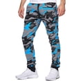 thumbnail image 3 of Homeyce Camo Cargo Pants Cargo Jeans for Men Casual Drawstring Sweatpants Camouflage Joggers Trouser with Pockets,Blue XL, 3 of 4