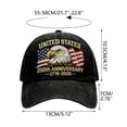thumbnail image 7 of 250th Anniversary USA Hat, America 250 Merchandise, United States 250th Anniversary Baseball Cap, Patriotic Cap For Men & Casual Celebrations, 7 of 7
