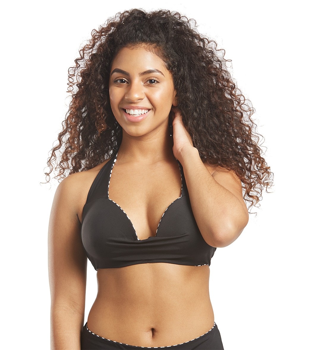 Coco Reef Womens Verso Halter Reversible Underwire Bikini