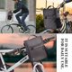 thumbnail image 3 of Bolsa para manillar de bicicleta Sincero impermeable con funda para lluvia y correa para el hombro negro 19x9x25cm, 3 of 5