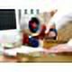 thumbnail image 3 of Jinsinto ECONOMY Manual Packing Tape Dispenser - Heavy Duty Professional Quality Packing Tape Dispenser - For Rolls up to 50mm Wide - Blue Red, 3 of 4