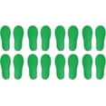 thumbnail image 1 of PATIKIL 6x2" Footprint Sticker, 8 Pairs PVC Small Shoes Floor Decal Sign for Class Decor Stair Guide, Green, 1 of 6