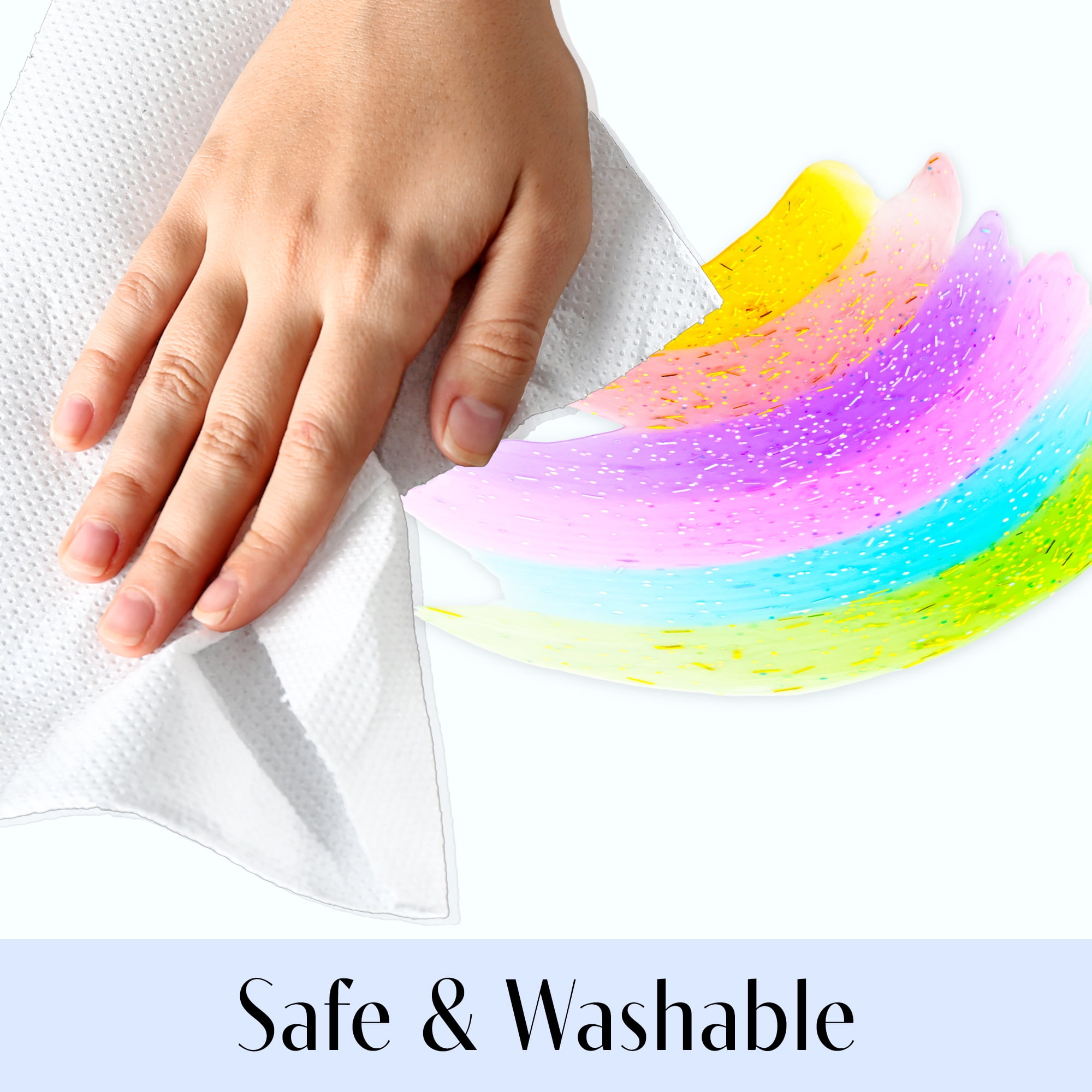 BAZIC Glitter Glue 6 Neon Color Non-Toxic (6.8oz/Pack), 6-Packs
