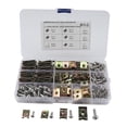 thumbnail image 1 of 200pcs Surtido Spire Clips U Tuercas Colorido Juego de acero inoxidable, 1 of 9