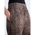 thumbnail image 4 of Scoop Women's and Women's Plus Scubaknit Wide Leg Tie Waist Seamed Pants, Regular, Short Lengths, Sizes XS-4X, 4 of 5