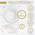 thumbnail image 2 of Brheez Disposable Bowls - Biodegradable, Compostable, 16 oz, 60-pack, 2 of 6