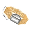 thumbnail image 2 of AURARMLET 1 Set of Simulation Fence Plastic for Indoor Decoration Realistic Design, 2 of 5