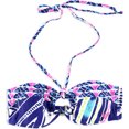 thumbnail image 1 of Roxy Aztec Bandeau Swim Top para mujer, azul, pequeño, 1 of 1