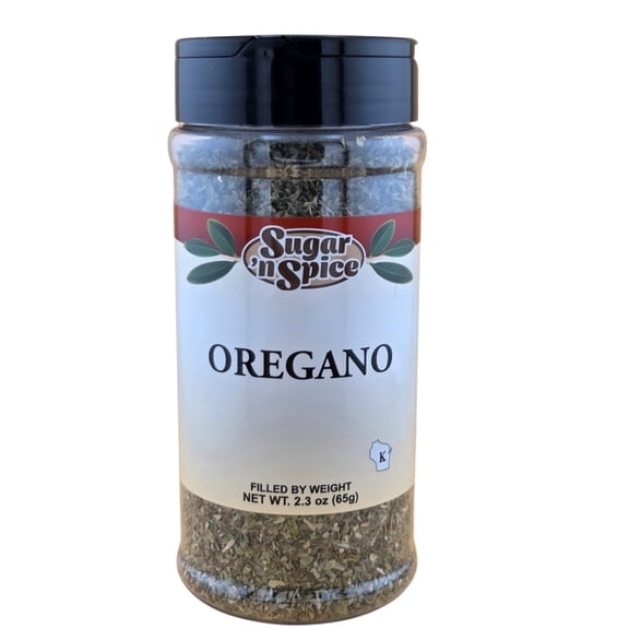 Oregano Leaves, Dried Oregano Seasoning for Cooking, 2.3 oz Spice Jar Sugar ‘N Spice