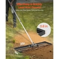 thumbnail image 5 of KFFKFF Grass Evening Out Rake, Grass Equalizer with 83.9 in Grip, 36x10 in Earth Plate, Oxidation-Resistant Carbon Steel Ground Equalizer, 3 Levels Adjustable, 5 of 9