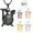 5PCS Pack（Colorful+Gold+Rose+Steel+Black）, variant on Drum Kit Cremation Pendant Small Urns for Ashes Keepsake Urn Necklace for Men Women