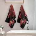 thumbnail image 3 of SKYSONIC 2 Pack Valentine Hearts Glowing Stars Hand Towels for Bathroom, Kitchen Towel Ultra Soft and Absorbent Decorative Fingertip Face Bath Towels for Spa & Hotel, 28.3"x 14.4", 3 of 5