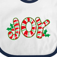 thumbnail image 4 of Inktastic Candy Cane Joy Boys or Girls Baby Bib, 4 of 4