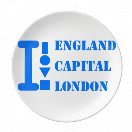 

Britain Capital London Plate Decorative Porcelain Salver Tableware Dinner Dish