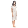 thumbnail image 2 of Casual Nights Women's Cotton Short Sleeve Sleep Dress Nightshirt, 2 of 4