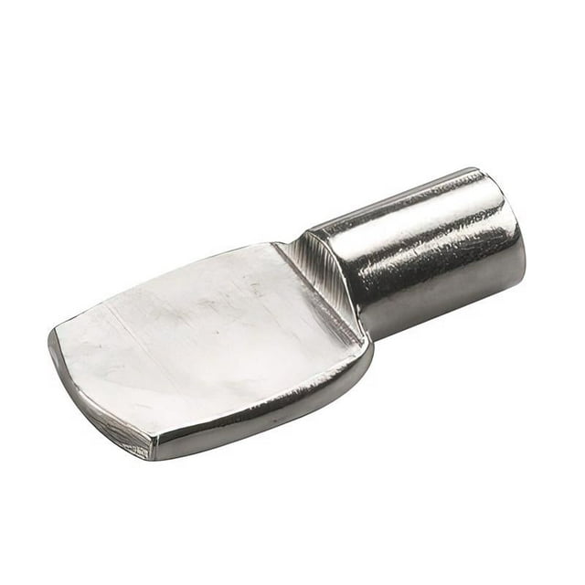 Soporte de estante Richelieu, metal plateado, 10 kg, paquete de 5
