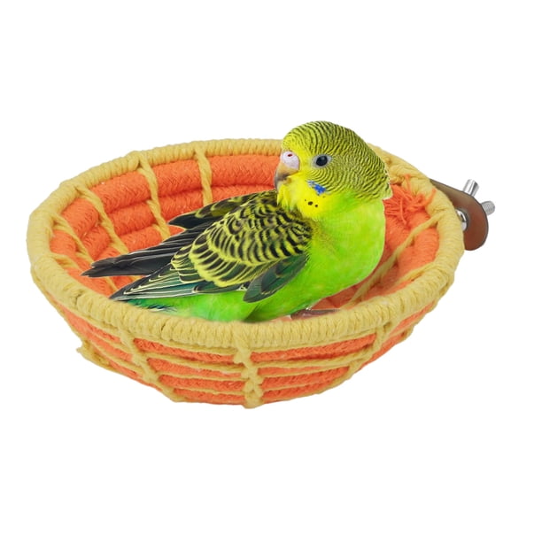 Nido De Algodón Hecho A Mano Para Cría De Pájaros Jaula Para Pájaros Para Loros Pequeños, Periquitos, Cotorras Y Agapornis