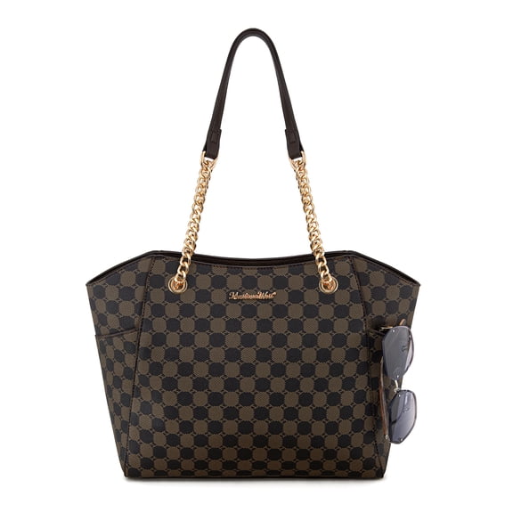 Montana West Tote Bag for Women Chain Top-handle Handbags, Coffee