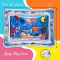 thumbnail image 2 of Water Playmat, Early Developmental Toys for Babies, Inflatable Baby Infant Floor Play Mat for 3 Months and Up Blue, 2 of 5