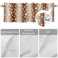 thumbnail image 3 of Deer Texture Valances for Windows Country Gradient Brown Deer Texture Animals Valance Curtains Rod Pocket Bathroom Small Window Treatments for Kitchen Living Room Bedroom, 42"x12", 3 of 7
