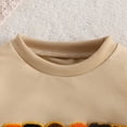 thumbnail image 7 of WERYOUNG Girls Boys Onesie Comfort Long Sleeve Round Neck Pumpkin Embroider Pullover Halloween Bodysuits Trendy Outdoor One-Pieces,Beige,6-12 Months, 7 of 7