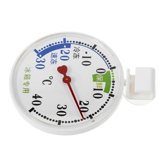 KONTONTY Fridge Freezer Thermometers Plastic Multi For Food Safety 1Pcs 3.1X2.7X0.6In