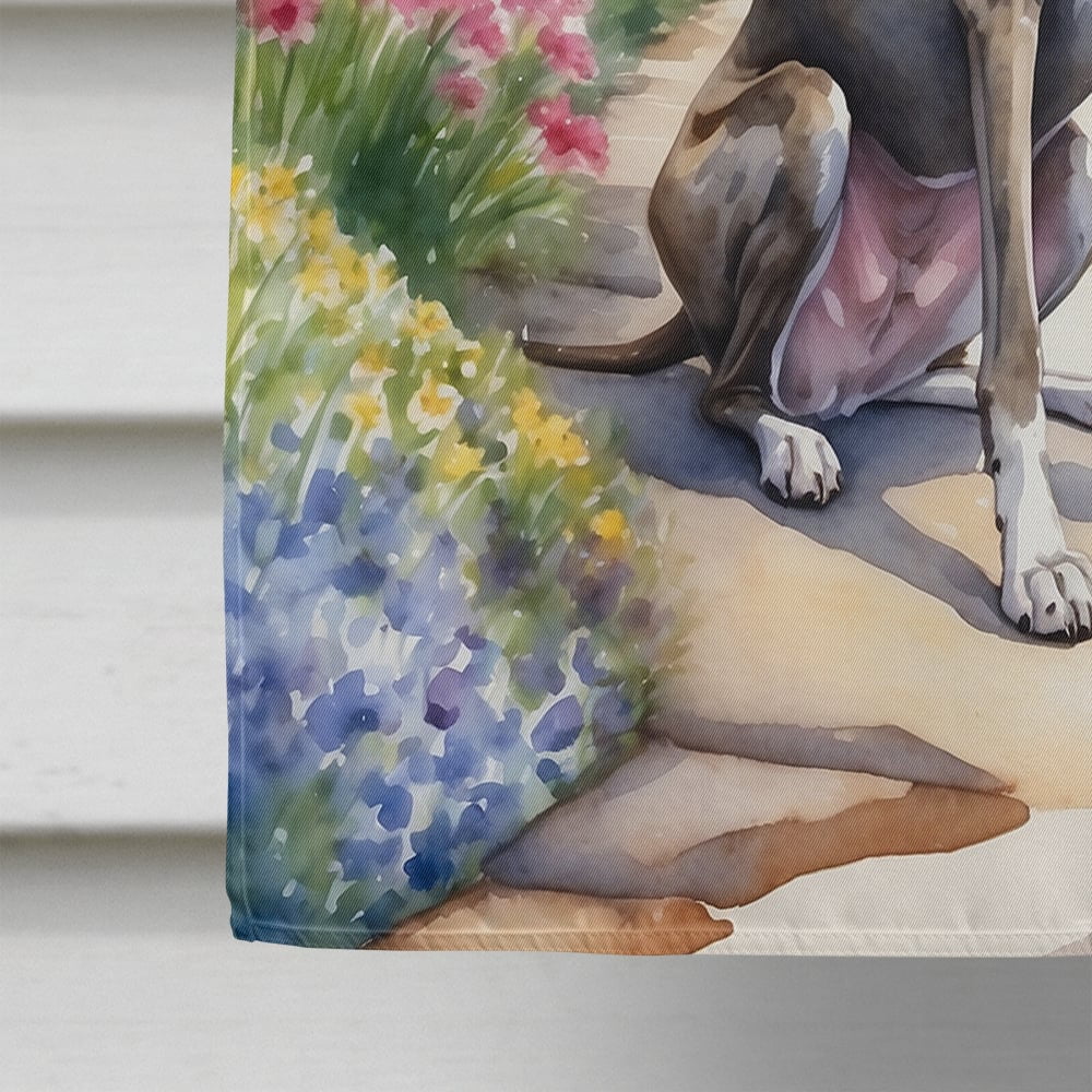 Greyhound Spring Path House Flag 28 in x 40 in