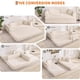 thumbnail image 4 of Qinaqin 78.8" 5-in-1 Modular Convertible Corduroy Floor Sofá Cama – Folding Sleeper con Pillow Armrest Backrest & cm de Alturaigh- Profundidadnsity Foam Breathable Micro-Stripe Tela –, 4 of 7