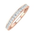 thumbnail image 1 of 1/4 Carat Channel Set Diamond Anniversary Wedding Band in 10K Rose Gold (Ring Size 8.25), 1 of 6