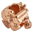 thumbnail image 2 of PANDORA Flower and ladybug charm in PANDORA Rose with 8 bead-set rose pink crystals, 2 of 3