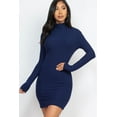 thumbnail image 2 of Bodycon Mini Dress with Ribbed Mock Neck, 2 of 10