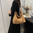 thumbnail image 2 of Bolso Hombro Gamuza Retro para Mujeres Compras Viajes, 2 of 9