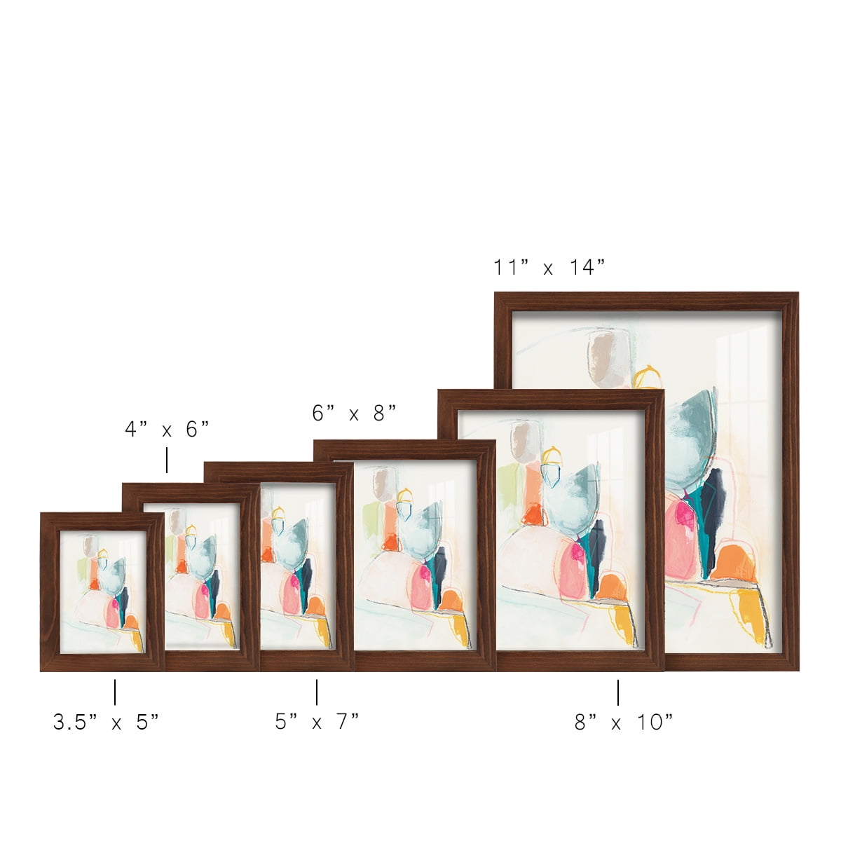 Factotum I -Framed Print w/glass-Chestnut