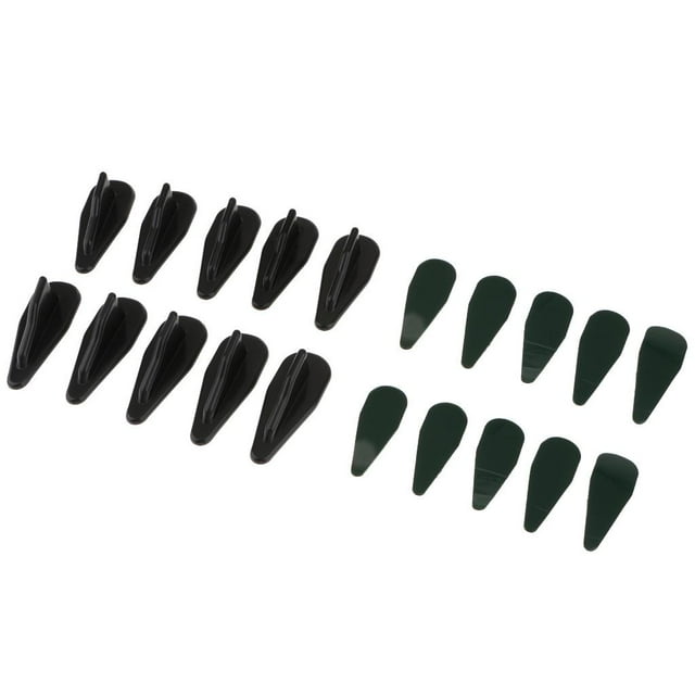 koolsoo 10PCS Voiture Air Noir Toit Aile Aile Spoiler Bout