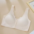 thumbnail image 4 of Womens Everyday Bras, Front Closure Bras for Women Seamless Wireless Push Up Bra No Underwire Full Coverage Comfort Bras Mastectomy Bralettes L-4XL, 4 of 8