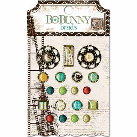 Bo Bunny Mama-Razzi2 Brads, 19/pkg