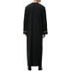 thumbnail image 3 of Kaftan musulmán con estampado para hombre, estilo realeza islámica de Dubái, túnica retro de cuello redondo y mangas largas, abaya holgada, kandoura, 3 of 5