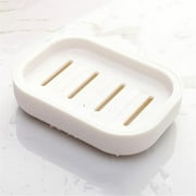 FXMLRLK 1Pc Double Layer Draining Plastic Soap Dish, Plastic Bar Soap Holder, Suitable for Shower, Bathroom, Kitchen, Portable for Home, Travel & Daily Use (Blue)