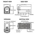 thumbnail image 3 of Architectural Mailboxes 5006273 Roxbury Galvanized Steel Post Mounted Rubbed Bronze Mailbox, 10.89 x 8.86 x 20.60 in., 3 of 10